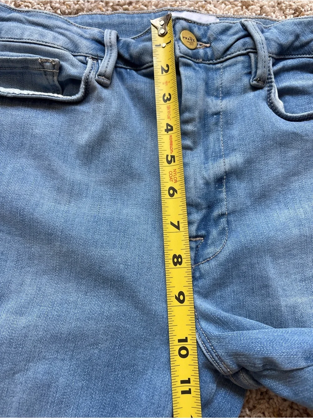 FRAME Le One Crop Mini Boot Sz 30 - See Sizing Medium Wash